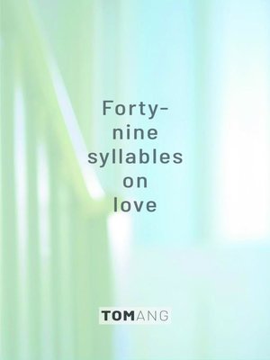 cover image of 49 Syllables on Love